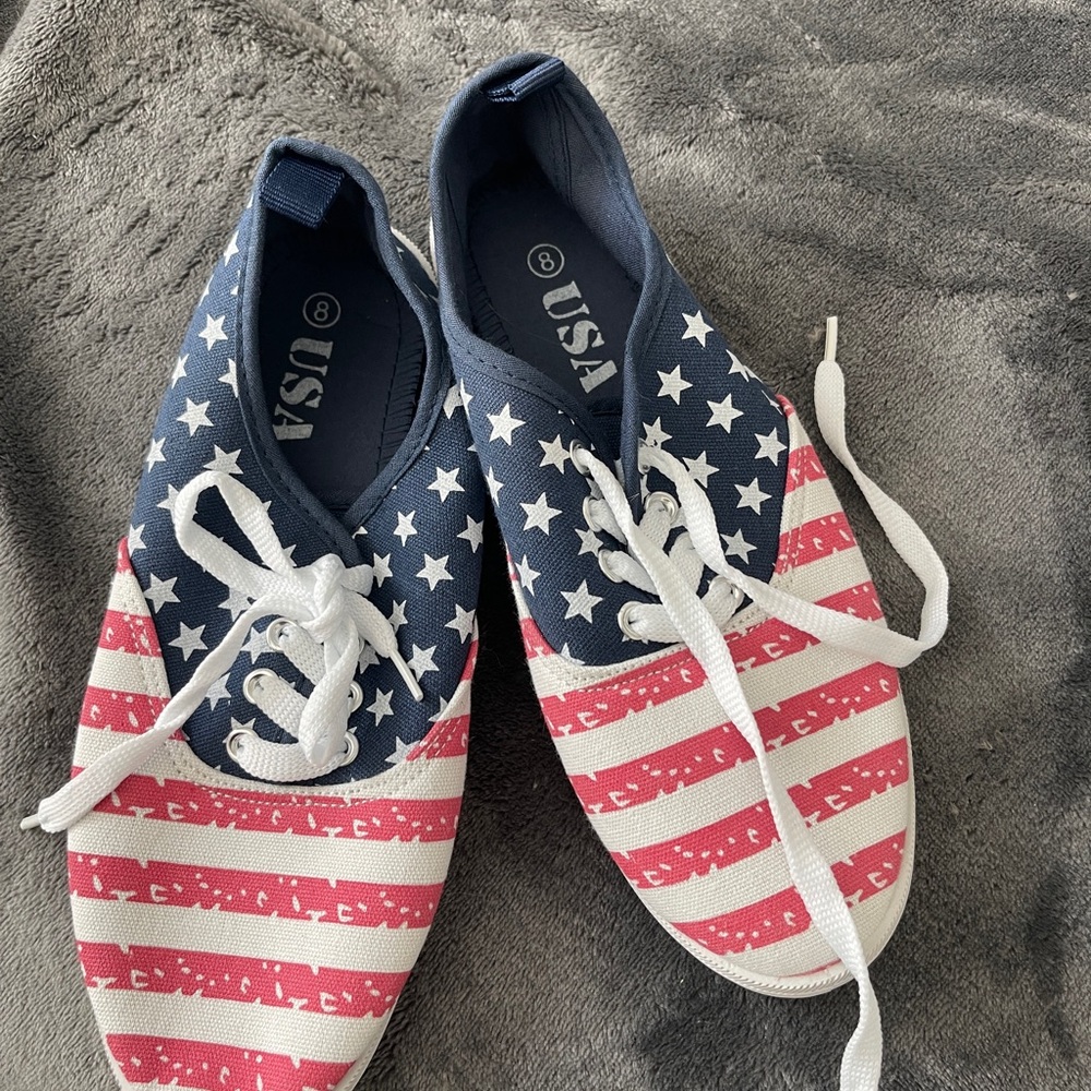 Patriotic Star and Stripe Sneakers